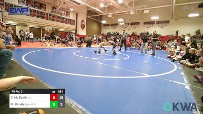 55 lbs Rr Rnd 3 - Onan McElrath, Owasso Takedown Club vs Myles Pendleton, NORTH DESOTO 9u