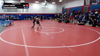 124 lbs Finals (2 Team) - Ashley Cannon, Simpson vs Kalayah Edwards, Emmanuel University