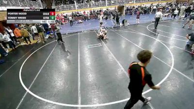 150 lbs Cons. Round 1 - Porter Wood, Almira Coulee Hartline vs Tommy Weiss, Glacier Peak