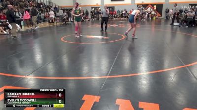 130 lbs Cons. Round 2 - Evelyn McDowell, Cedar Rapids Kennedy vs Katelyn Hughell, Urbandale