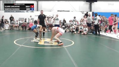 56 lbs Rr Rnd 4 - Claire Lancaster, Okie Girls - W vs Samiyah Rahming, MGW Death By Chocolate - W
