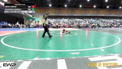 60 lbs Consi Of 16 #2 - Diego Cortez, Coalinga Roughnecks vs Beckham Crandall, VVWC