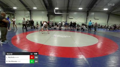 170 lbs Semifinal - Luke Nichols, Morris Fitness Wrestling Club - (A) vs Bryan De Morais, Level Up Wrestling Center