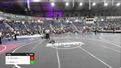 54 lbs Round Of 16 - Gabriel Mercado, Wu-Crew Wrestling Club vs Treagen White, Montezuma-Cortez