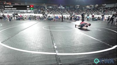 110 lbs Consi Of 8 #2 - Jaxon Fry, Raw Wrestling Club vs Walker Gratz, Madill Takedown