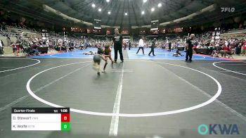 61 lbs Quarterfinal - Daxton Stewart, Vian Wrestling Club vs Kason Wolfe, Keystone Wrestling Club