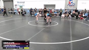 118 lbs Cons. Semi - Chevelle Lamb, Soldotna Whalers Wrestling Club vs Carmen Delgado, Alaska Battle Cats Wrestling Club