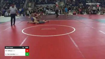 100 lbs Semifinal - Max Tafoya, Chaparral Wrestling Club vs Aiden Hernandez, Roughriders