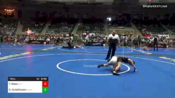 76 lbs Consolation - Turner Ross, Iawc vs Caeleb Hutchinson, Manhattan