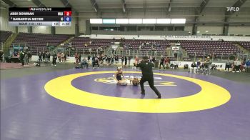 131 lbs Cons. Round 2 - Abbi Bowman, Wilkes vs Samantha Meyer, Ithaca