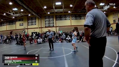 100 lbs Round 4 (10 Team) - Thor Dicicco, Kraken vs DOMINIC PICCIOTTI, South Side WC