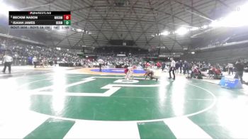 Boys 3A 190 lbs Quarterfinal - Isaiah James, Heritage vs Beckim Nason, Mercer Island