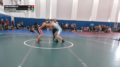 215 lbs Champ. Round 2 - Liam Stoneback, Saucon Valley vs Seth Allaben, Northfield Mt Hermon