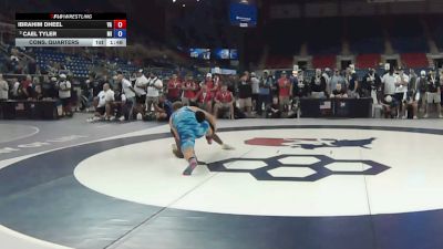 175 lbs Cons. Quarters - Ibrahim Dheel, Virginia vs Cael Tyler, Michigan