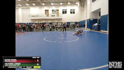 100 lbs Cons. Round 3 - Victoria Longo, North Brunswick Twp. vs Alysa Patel, Paramus Catholic