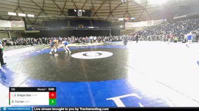 126 lbs Cons. Round 3 - Jayden Alegarbes, Rainier Junior Wrestling Club vs Garrett Turner, Marysville Wrestling Club