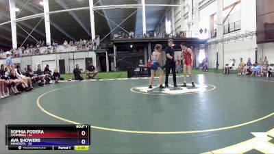 136 lbs Round 1 (4 Team) - Sophia Fodera, California vs Ava Showers, Minnesota