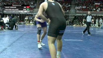 3A-215 lbs Champ. Round 2 - Brayden Williams, Waukee Northwest vs Kolby Gibbons, Johnston