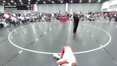 132 lbs Evan Provost, Team Oregon vs Andre Moyron, Team Texas