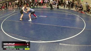 110 lbs Quarterfinal - Haiden Faught, Virgin Valley Bulldogs vs Alissa Sinclair, Carbon Middle School