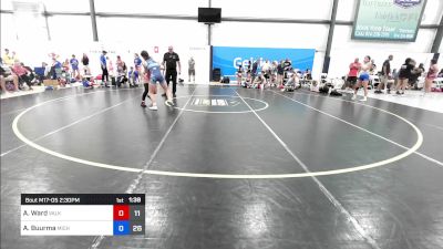 50 kg Rr Rnd 5 - Annabelle Ward, Valkyrie Girls WC vs Anna Buurma, Michigan Rev Girls Blue