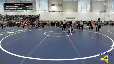 69 lbs Semifinal - Mae Machemer, WRCL Wrestling Club vs Mia Carmela Barro, Club Not Listed