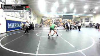 190 lbs Champ. Round 2 - Christian Tapia, Porterville vs Uriel Victoria, Royal