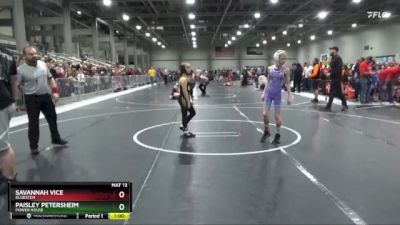 75 lbs Champ. Round 1 - Paisley Petersheim, Power House vs Savannah Vice, Bluestem