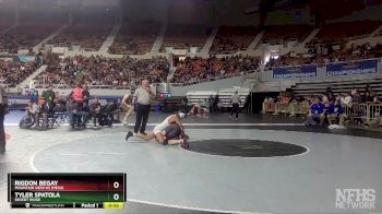 D1-150 lbs 5th Place Match - Rigdon Begay, Mountain View Hs (Mesa) vs Tyler Spatola, Desert Ridge