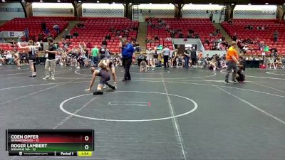 100 lbs Semis (4 Team) - Coen Opfer, Neighborhood vs Roger Lambert, Donahue WA