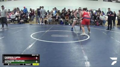 288 lbs Quarterfinal - Nathaniel Stafford, Rocket WC vs Cameron Capen, Rocket Trained WC