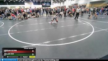 74 lbs Champ. Round 2 - Keegan Glynn, MN vs Kellen Eva, NV