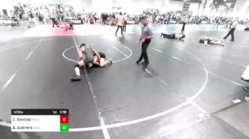 123 lbs Consi Of 8 #1 - Zaydin Sanchez, Roughriders vs Brayden Guerrero, Gold Rush Wr Ac