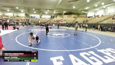 100 lbs Champ. Round 1 - Brant Damon, Warren County Pioneers vs Weston Kirkpatrick, Minion Training Center