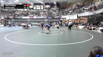 170 lbs Cons. Semi - Sophia Kane, Norton Community HS vs Harlie Owings, Eureka HS