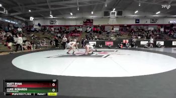 157 lbs Champ. Round 2 - Luke Robards, Indianapolis vs Matt Ryan, Bridgeport