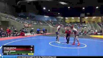 195 lbs Round 1 (4 Team) - Dylan Gentile, 6A Clackamas vs McKay Dennis, 6A Bend