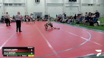 120 lbs Round 4 (8 Team) - Anthony Barra, U2 Upstate Uprising vs Kyle Simpson, Carolina Brawlers