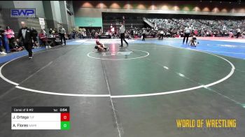 58 lbs Consi Of 8 #2 - Jared Ortega, TUF CA Wrestling Academy vs Adriel Flores, Warriors Of Christ Wrestling