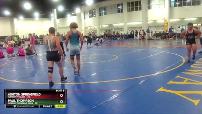 190 lbs Round 2 (16 Team) - Ashton Springfield, Florida Pitbulls vs Paul Thompson, Intense Wrestling Club