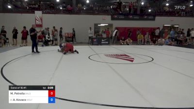 70 kg Consi Of 16 #1 - Michael Petrella, Baldwin - Wallace vs Aj Kovacs, Wolfpack Wrestling Club