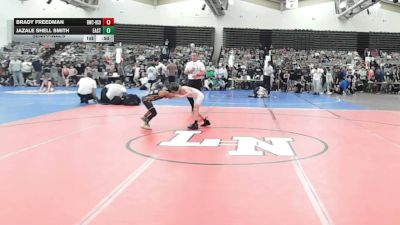56-B lbs Semifinal - Brady Freedman, Ruthless WC vs Jazale Shell Smith, East Hartford Stingers Youth