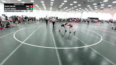 100 lbs Cons. Quarters - Elliott Goral, Wisconsin vs Wyatt Miller, Mt. Horeb Wrestling Club