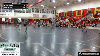 Youth-60 lbs Quarterfinals (8 Team) - Alana Rohel, High Point vs Jake Zellea, Morris Hills