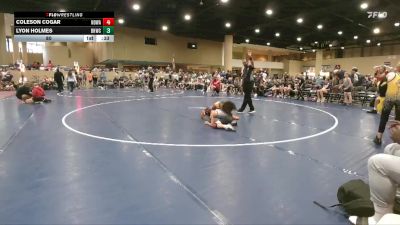 80 lbs Round 4 (6 Team) - Lyon Holmes, BHWC/Florida Supreme Young Guns vs Coleson Cogar, North Desoto Wrestling Academy