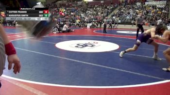 4A 157 lbs Semifinal - Augustus Smith, Central Arkansas Christian School vs Cutter Franks, GRAVETTE HIGH SCHOOL