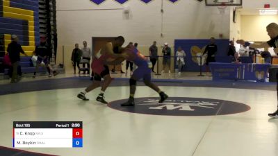 97 lbs Cons. Round 2 - Christian Knop, Wolfpack Wrestling Club vs Michael Boykin, 10 Year Active Athlete List