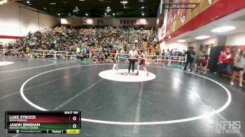 90 lbs Cons. Round 3 - Jaxon Bingham, Lincoln Middle School vs Luke Strozzi, Dean Morgan