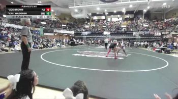 155 lbs 1st Place Match - Zoe Brown, Plainville HS vs Cali Wagoner, Oakley HS