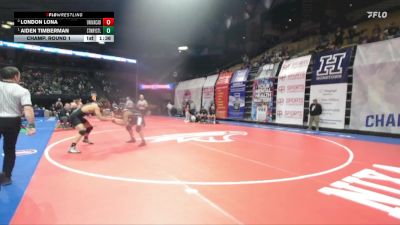 190 Class 1 lbs Champ. Round 1 - Aiden Timberman, St. Mary`s South Side vs London Lona, University Academy Charter